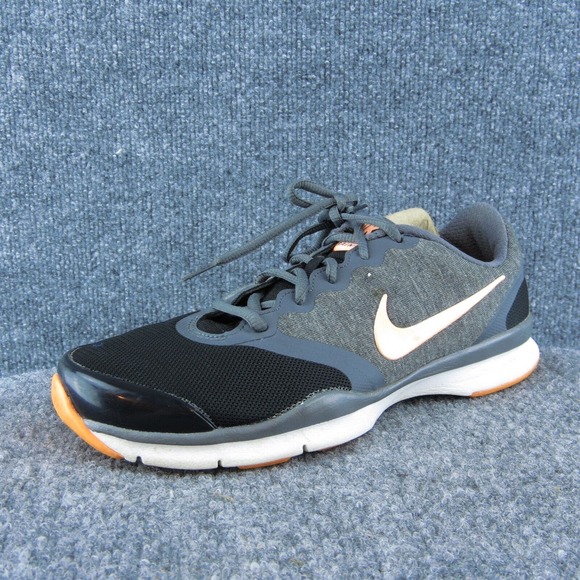 Nike‎ Training Women Sneaker Shoes Black Synthetic Lace Up Size 8.5 Medium - Picture 1 of 10